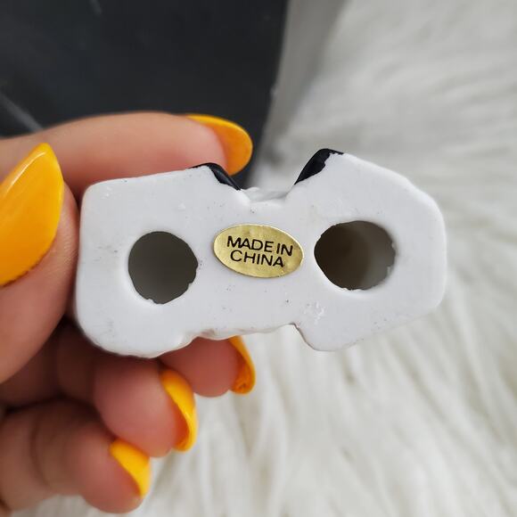 Lying Sheep Black White Small Figurine - Picture 6 of 6